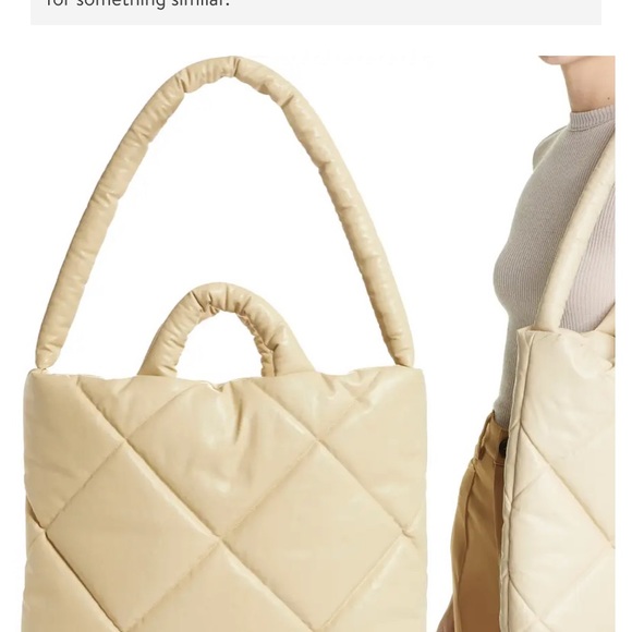 Woman’s KASSL EDITION Beige medium tote bag. - Picture 2 of 3